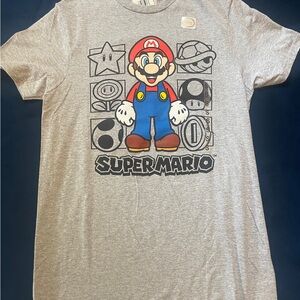 Super Mario Gray T-Shirt